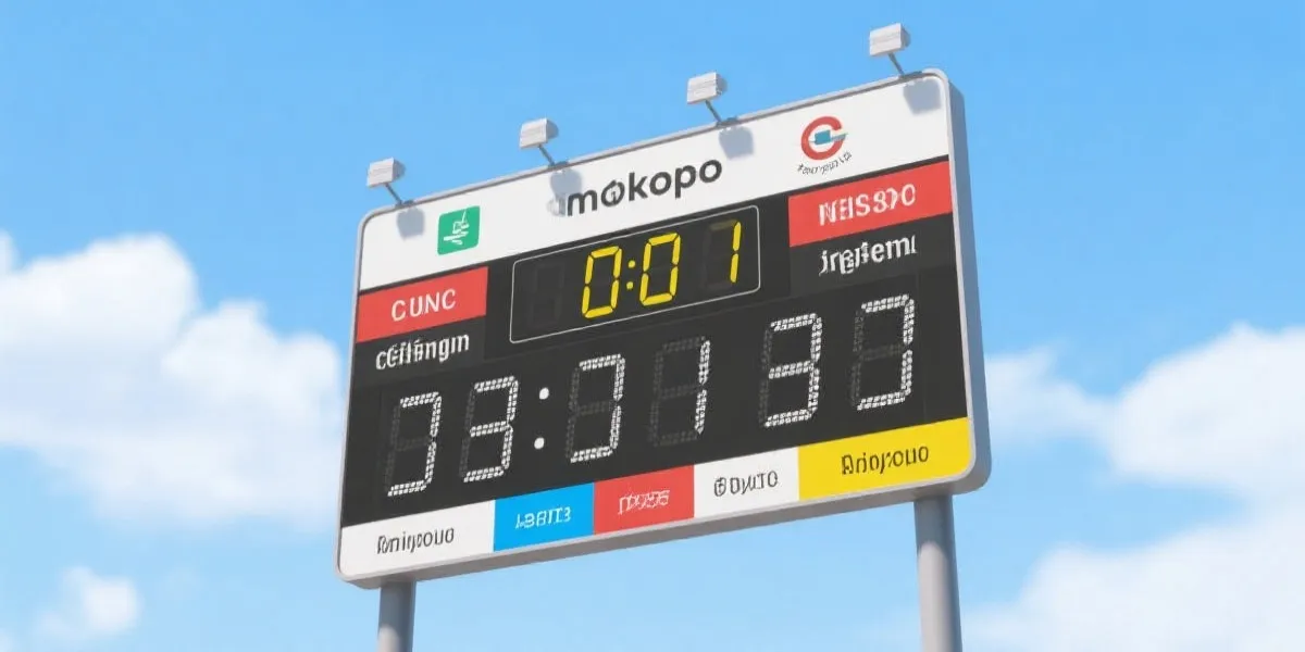 赛程与比分看板示意图